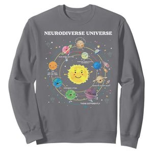 Autism Awareness Sweatshirt Neurodiverse Universe Sped Teacher TS10 Charcoal Print Your Wear