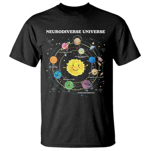 Autism Awareness T Shirt Neurodiverse Universe Sped Teacher TS10 Black Print Your Wear