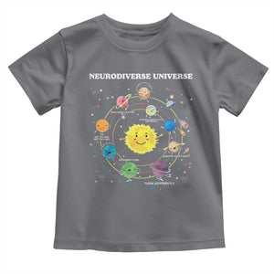 Autism Awareness Toddler T Shirt Neurodiverse Universe Sped Teacher TS10 Charcoal Print Your Wear