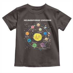 Autism Awareness Toddler T Shirt Neurodiverse Universe Sped Teacher TS10 Dark Chocolate Print Your Wear