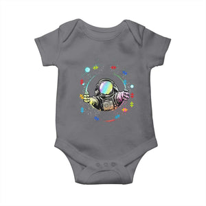 Astronaut Autism Awareness Baby Onesie Space Autistic Kids Sped Teacher TS10 Charcoal Print Your Wear