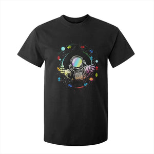 Astronaut Autism Awareness T Shirt For Kid Space Autistic Kids Sped Teacher TS10 Black Print Your Wear