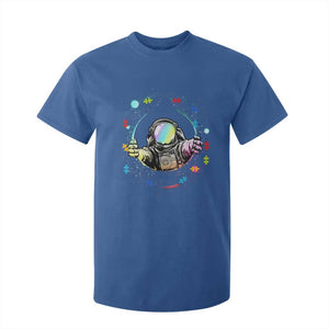 Astronaut Autism Awareness T Shirt For Kid Space Autistic Kids Sped Teacher TS10 Royal Blue Print Your Wear