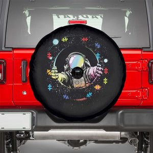Astronaut Autism Awareness Spare Tire Cover Space Autistic Kids Sped Teacher TS10 Black Print Your Wear