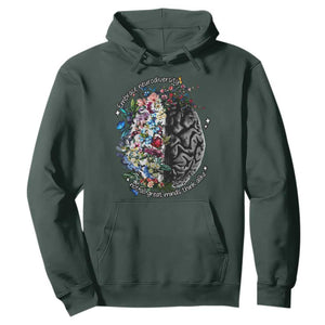 Autism Awareness Hoodie Neurodiversity All Great Minds Don't Mind Alike TS10 Dark Forest Green Print Your Wear