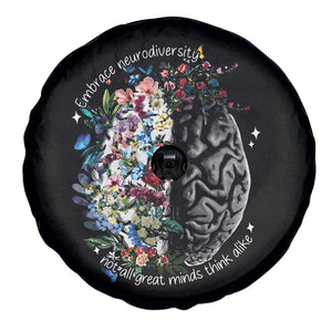 Autism Awareness Spare Tire Cover Neurodiversity All Great Minds Don't Mind Alike TS10 Print Your Wear