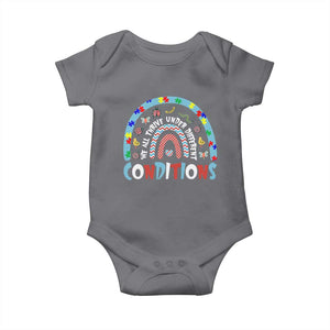 Autism Awareness Baby Onesie Sped Education Teacher Rainbow Reading TS10 Charcoal Print Your Wear