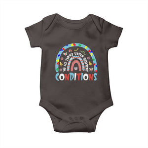 Autism Awareness Baby Onesie Sped Education Teacher Rainbow Reading TS10 Dark Chocolate Print Your Wear