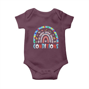 Autism Awareness Baby Onesie Sped Education Teacher Rainbow Reading TS10 Maroon Print Your Wear