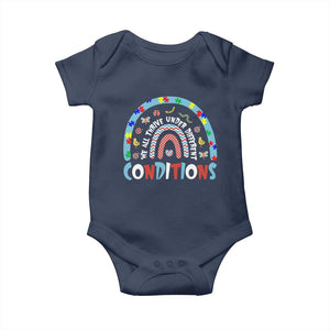 Autism Awareness Baby Onesie Sped Education Teacher Rainbow Reading TS10 Navy Print Your Wear