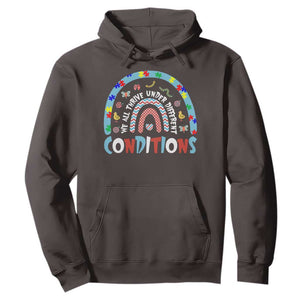 Autism Awareness Hoodie Sped Education Teacher Rainbow Reading TS10 Dark Chocolate Print Your Wear