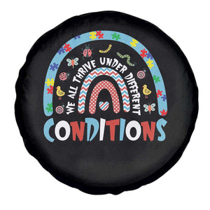 Autism Awareness Spare Tire Cover Sped Education Teacher Rainbow Reading TS10 Print Your Wear