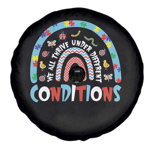 Autism Awareness Spare Tire Cover Sped Education Teacher Rainbow Reading TS10 Print Your Wear