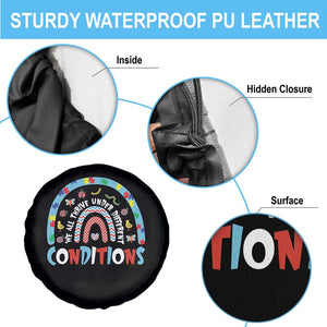 Autism Awareness Spare Tire Cover Sped Education Teacher Rainbow Reading TS10 Print Your Wear