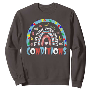 Autism Awareness Sweatshirt Sped Education Teacher Rainbow Reading TS10 Dark Chocolate Print Your Wear