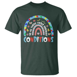 Autism Awareness T Shirt Sped Education Teacher Rainbow Reading TS10 Dark Forest Green Print Your Wear