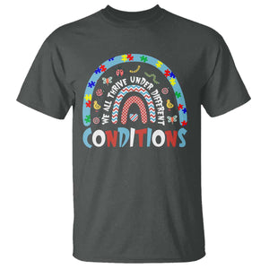 Autism Awareness T Shirt Sped Education Teacher Rainbow Reading TS10 Dark Heather Print Your Wear