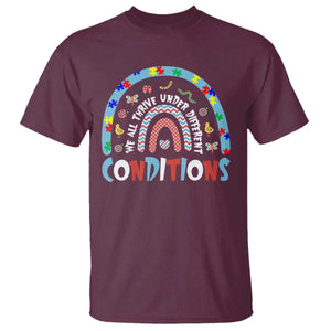 Autism Awareness T Shirt Sped Education Teacher Rainbow Reading TS10 Maroon Print Your Wear