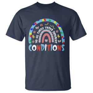 Autism Awareness T Shirt Sped Education Teacher Rainbow Reading TS10 Navy Print Your Wear