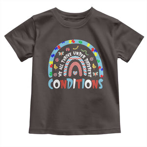 Autism Awareness Toddler T Shirt Sped Education Teacher Rainbow Reading TS10 Dark Chocolate Print Your Wear
