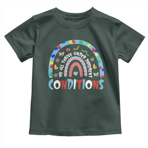 Autism Awareness Toddler T Shirt Sped Education Teacher Rainbow Reading TS10 Dark Forest Green Print Your Wear