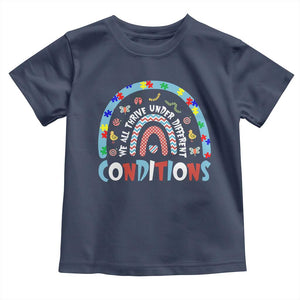 Autism Awareness Toddler T Shirt Sped Education Teacher Rainbow Reading TS10 Navy Print Your Wear