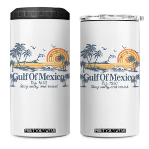 Gulf of Mexico 4 in 1 Can Cooler Tumbler Always And Forever Resist TS10 One Size: 16 oz White Print Your Wear