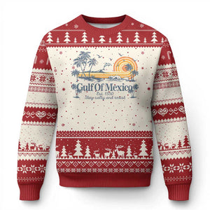 Gulf of Mexico Ugly Christmas Sweater Always And Forever Resist TS10 Beige Red Print Your Wear