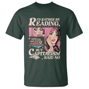Funny Reading T Shirt Hilarious Bookworm Book Lover Reader Gift TS10 Dark Forest Green Print Your Wear