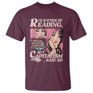 Funny Reading T Shirt Hilarious Bookworm Book Lover Reader Gift TS10 Maroon Print Your Wear