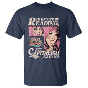 Funny Reading T Shirt Hilarious Bookworm Book Lover Reader Gift TS10 Navy Print Your Wear