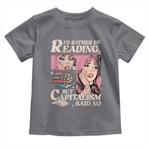 Funny Reading Toddler T Shirt Hilarious Bookworm Book Lover Reader Gift TS10 Charcoal Print Your Wear