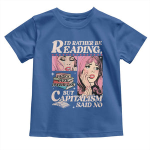 Funny Reading Toddler T Shirt Hilarious Bookworm Book Lover Reader Gift TS10 Royal Blue Print Your Wear