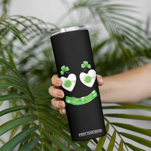 Funny Irish St Patricks Day Shamrock Skinny Tumbler Green Eggs Smile Brunch Breakfast TS10 Print Your Wear