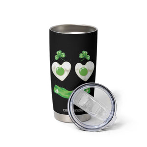 Funny Irish St Patricks Day Shamrock Tumbler Cup Green Eggs Smile Brunch Breakfast TS10 Print Your Wear