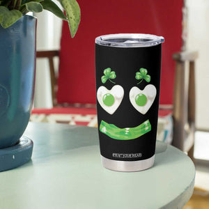 Funny Irish St Patricks Day Shamrock Tumbler Cup Green Eggs Smile Brunch Breakfast TS10 Print Your Wear