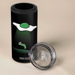 Funny Irish St Patricks Day 4 in 1 Can Cooler Tumbler UFO Egg Bacon Abduction Funny TS10 Print Your Wear