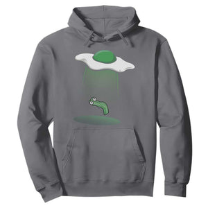 Funny Irish St Patricks Day Hoodie UFO Egg Bacon Abduction Funny TS10 Charcoal Print Your Wear