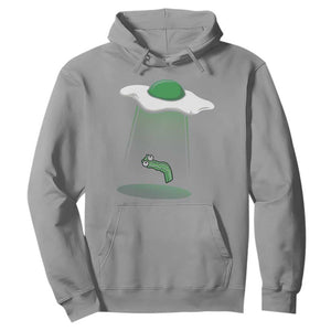 Funny Irish St Patricks Day Hoodie UFO Egg Bacon Abduction Funny TS10 Sport Gray Print Your Wear