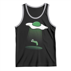 Funny Irish St Patricks Day Tank Top UFO Egg Bacon Abduction Funny TS10 Black Athletic Heather Print Your Wear