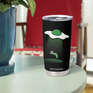 Funny Irish St Patricks Day Tumbler Cup UFO Egg Bacon Abduction Funny TS10 Print Your Wear