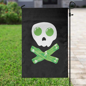 Funny St Patricks Day Garden Flag Bacon & Eggs Skull & Crossbones TS10 Print Your Wear