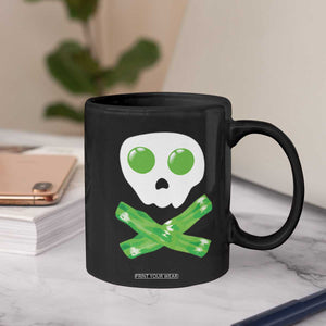 Funny St Patricks Day Coffee Mug Bacon & Eggs Skull & Crossbones TS10 Print Your Wear