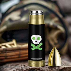 Funny St Patricks Day Bullet Tumbler Bacon & Eggs Skull & Crossbones TS10 Print Your Wear