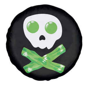 Funny St Patricks Day Spare Tire Cover Bacon & Eggs Skull & Crossbones TS10 Print Your Wear