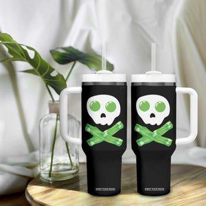 Funny St Patricks Day Tumbler With Handle Bacon & Eggs Skull & Crossbones TS10 Print Your Wear