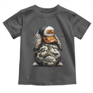 Camo Easter Bunny Toddler T Shirt Egg Hunter Kids TS10 Dark Heather Print Your Wear