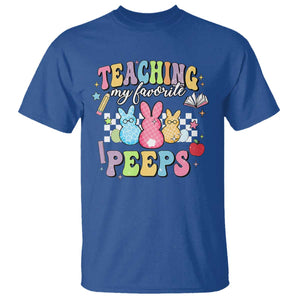 Easter Teacher T Shirt Teaching My Favorire Peeps TS10 Royal Blue Print Your Wear