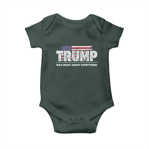 Trump Was Right about Everything Baby Onesie American Flag TS10 Print Your Wear