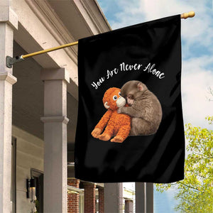 Viral Punch Monkey Garden Flag Cute Baby Monkey With Plush Toy Animal Lovers TS10 Print Your Wear
